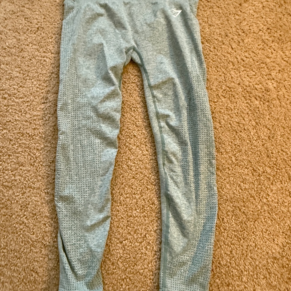 Gymshark Light Gray Textured Leggings